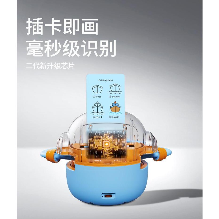 หุ่นยนต์วาดภาพระบายสีอัจฉริยะ ของเล่นเสริมการเรียนรู้ สําหรับเด็กปฐมวัย 3-8 ปี ของเล่นเพื่อการศึกษาขนาดเล็ก การตรัสรู้ ส - รูปที่ 4