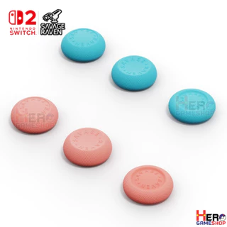 Savage Raven by Skull & Co. Thumb Grip Set for Nintendo SWITCH 2 🎮เซ็ทอนาลอค 3 แบบ 6 ชิ้น🎮พร้อมส่งจากไทย