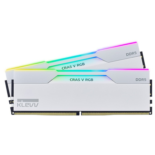 KLEVV CRAS V RGB DDR5 GAMING OC 32GB (16GBx2) 6400MHz WHITE