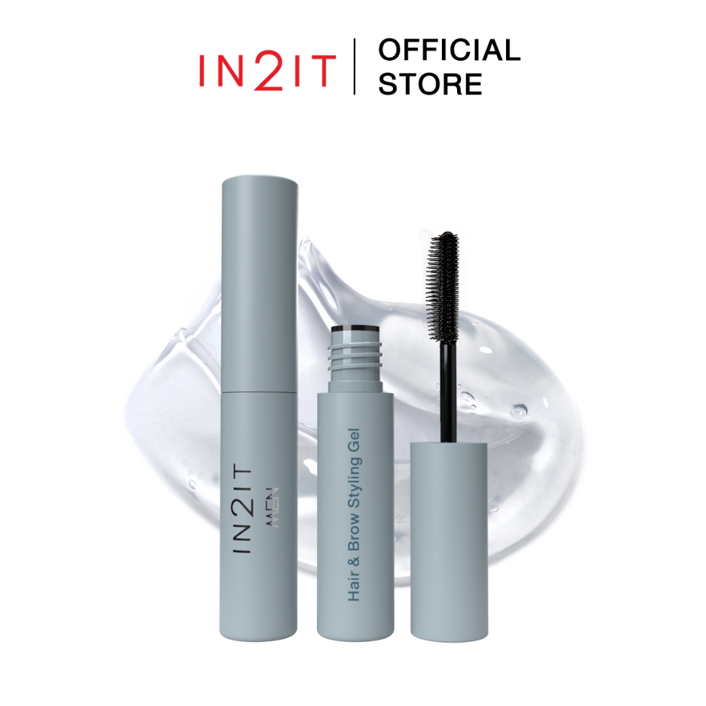 IN2IT MEN HAIR & BROW STYLING GEL - มาสคาร่าปัดคิ้ว เปลี่ยนสีผม พร้อมบำรุง [MHBG]