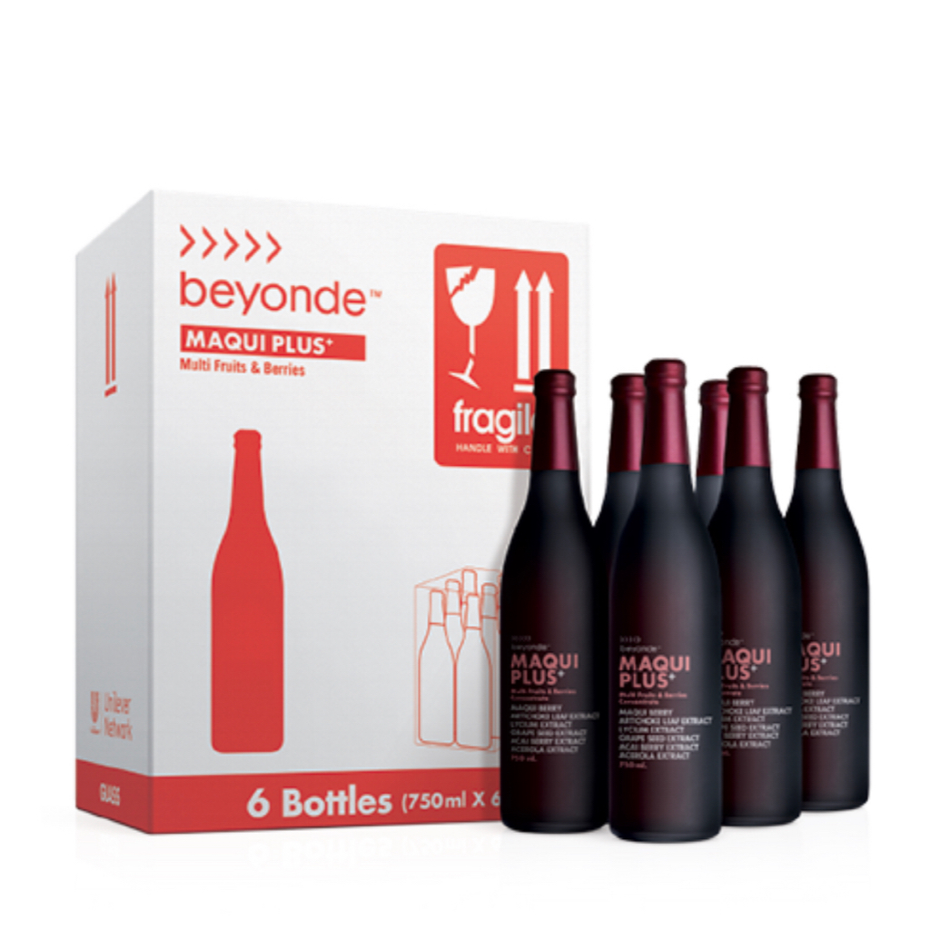 บียอนด์ มากิพลัส+ (แบบขวด) 1 ลัง (750 มล.x 6 ขวด) beyonde Maqui Plus ยูไลฟ์ Ulife