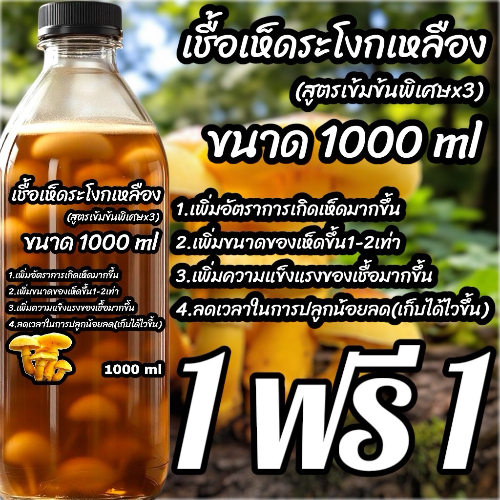 🔥1ฟรี1🔥น้ำเชื้อเห็ดระโงกเหลือง(สูตรเข้มข้นพิเศษX3) มีให้เลือกถึง20สายพันธุ์ รับประกันสายพันธุ์ รับประกันการส่ง เห็ดระโงก
