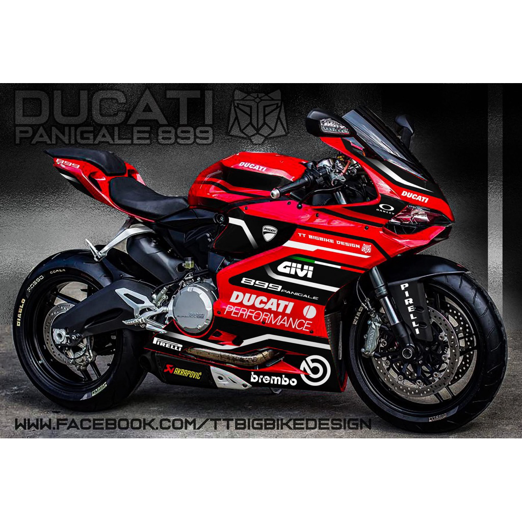 (Mr.AM) ชุดสติ๊กเกอร์ [เกรด Premium] Ducati 899 Panigale (DUCATI PERFORMANCE)