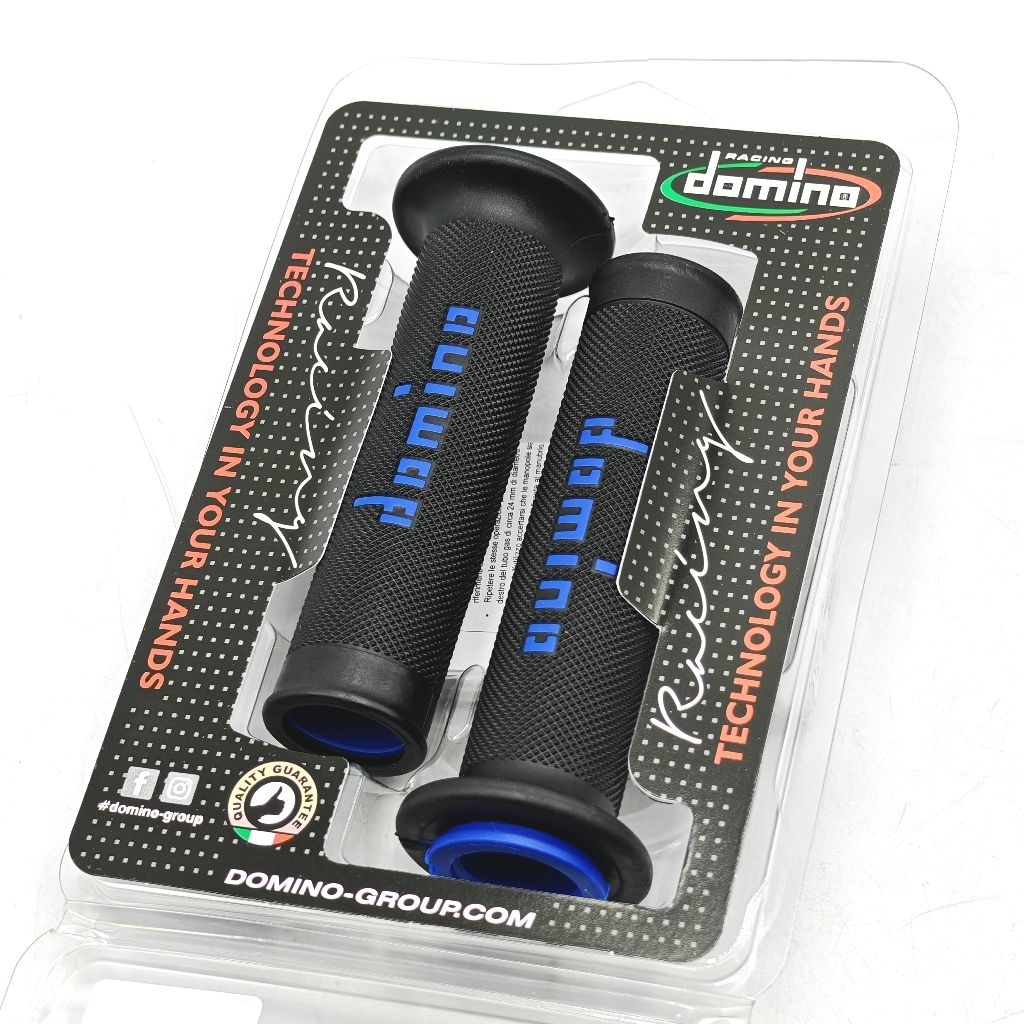 Domino ปลอกมือ A010 ดำ/น้ำเงิน ยาว 120mm.