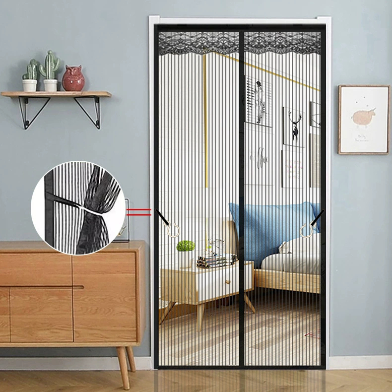 🚫🦟 ม่านประตูแม่เหล็กกันยุง ติดตั้งง่าย แถมฟรี หมุดทองเหลือง ม่านแม่เหล็กกันยุง ม่านกันยุง - รูปที่ 6