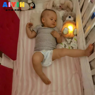AIYIN ตุ๊กตานาก หายใจได้ นอนหลับ และเพื่อนเล่น มีเสียงดนตรี ปลอบประโลมลูกน้อยของคุณให้นอนหลับ