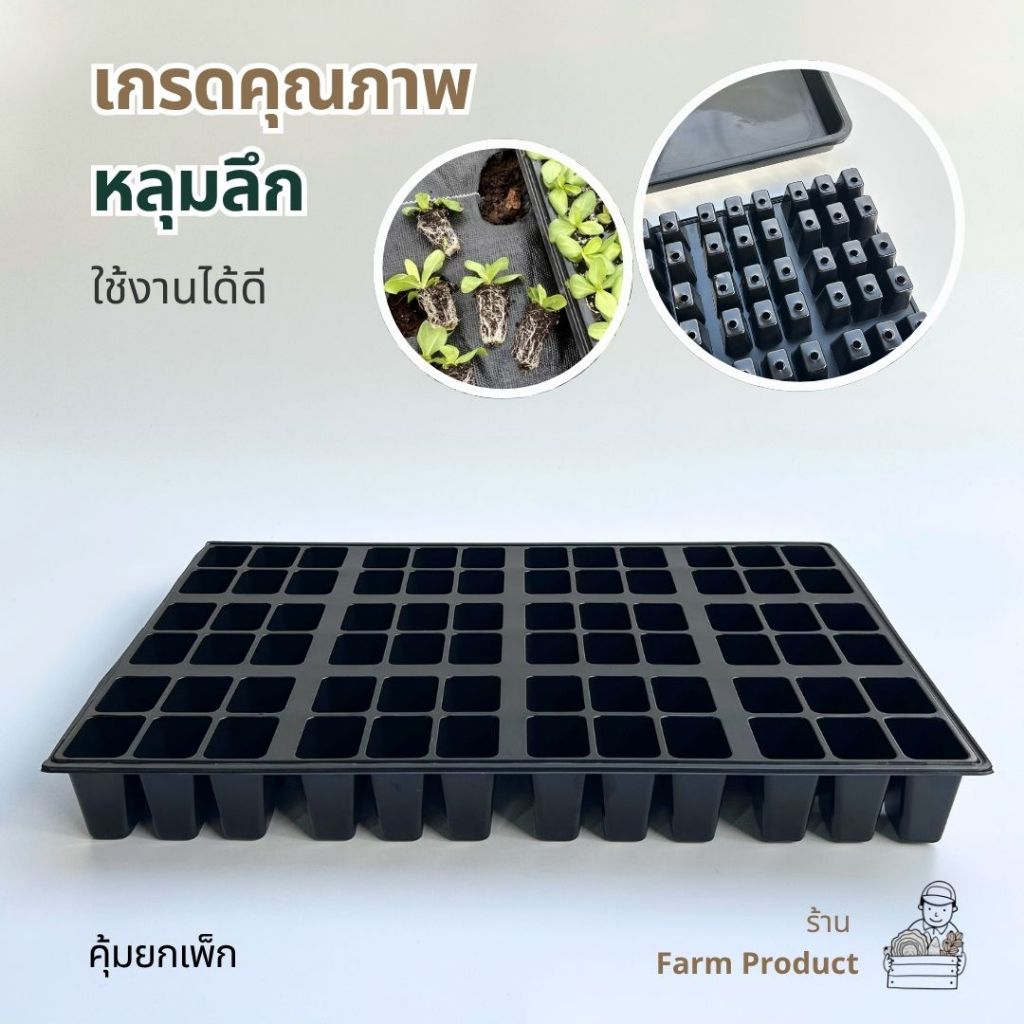 ถาดเพาะกล้า 72 หลุม (แพ็ก10 ใบ) หนา หลุมลึก, ส่งฟรี ! - รูปที่ 3