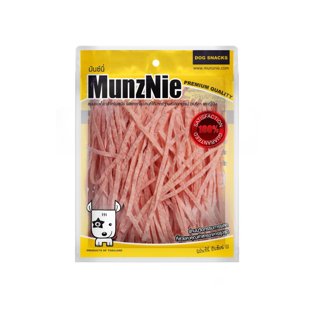[จัดส่งจากร้านค้า] MUNZNIE มันซ์นี่ ขนมขบเคี้ยวยอดฮิต แบบเกลียว ปลาเส้นรสแซลมอน สำหรับสุนัขและแมว [8858979703369]