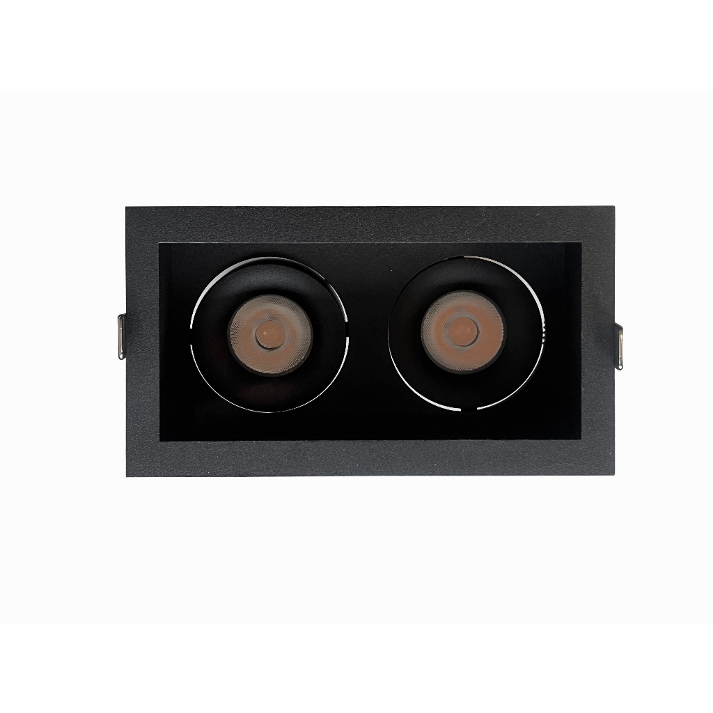 lumen light ดาวน์ไลท์หัวคู่ LED COB 3000K 24D สีดำ
