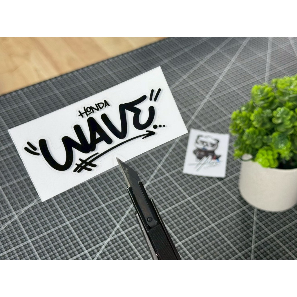 Hinsticker สติกเกอร์โลโก้ฟ้อนปกติ Honde wave ฮอนด้าเวฟ มีให้เลือกหลายสีมากๆ