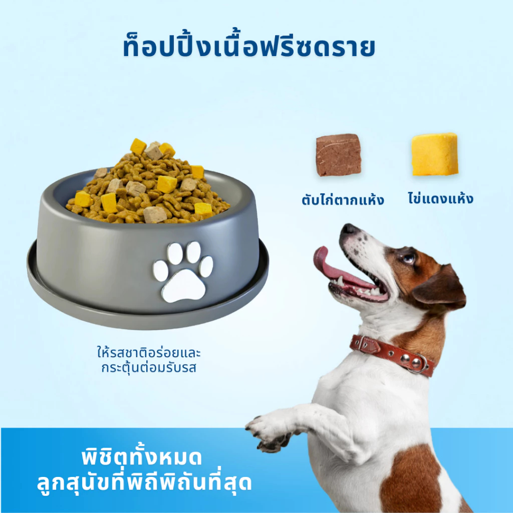 🔥 4 แถม 4 🔥 exp. 25/03/26 Mr. Vet อาหารสุนัข D1 Holistic Premium 1.4 kg รสเนื้อแกะ ผสมฟรีซดราย - รูปที่ 2