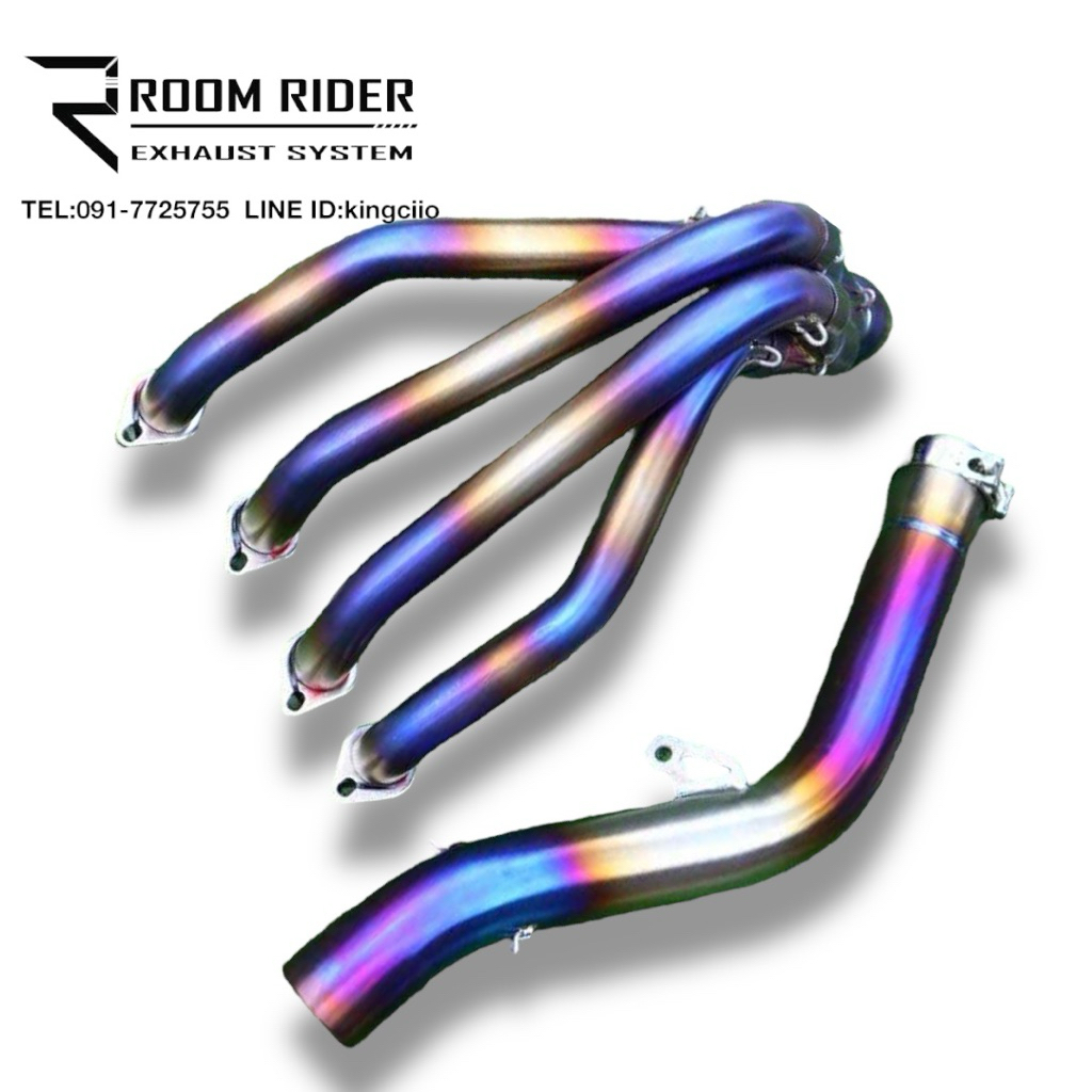 ชุดคอท่อไทเทเนี่ยมตรงรุ่น Z 900 งานดัดขนาดสวม 2.5 นิ้ว