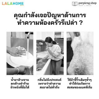 ผ้าเปียกทำความสะอาดในครัว รุ่นพรีเมี่ยม ผืนใหญ่ 20x20 cm เนื้อหนา 80 แผ่น กลิ่นเลมอน ขจัดคราบไขมัน PREMIUM KITCHEN WIPES