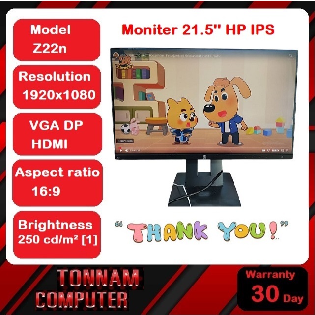 Moniter 21.5'' hp Z22n IPS ไร้ขอบ
