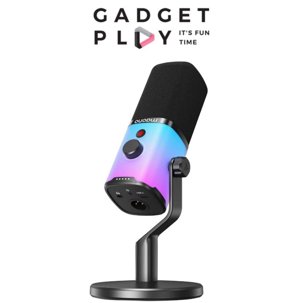 [กรุงเทพฯส่งด่วน] Maono PD100X RGB ไมโครโฟนสําหรับเล่นเกมแบบไดนามิก USB-C / XLR ทรงสวยใช้งานง่าย