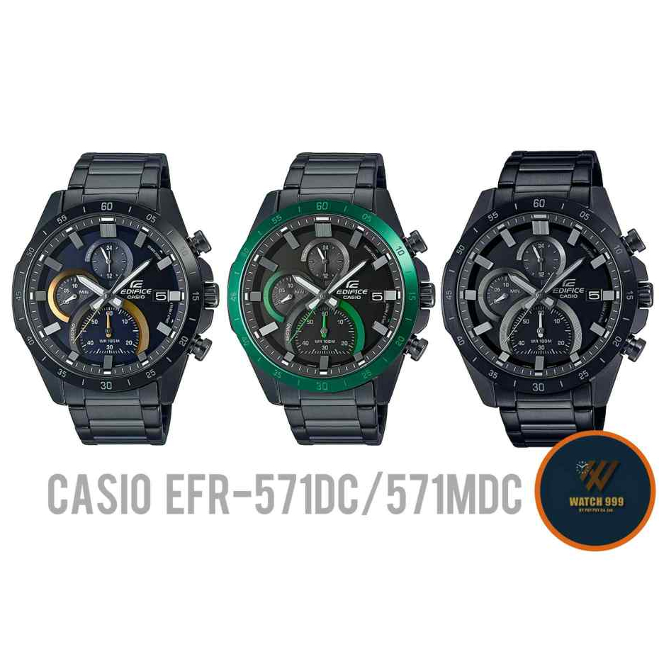 นาฬิกา Casio Edifice แท้ รุ่น EFR-571DC-2AVUDF Chronograph กันน้ำลึก 100m ของแท้ 100% รับประกันศูนย์
