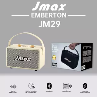 ลำโพงบลูทูธ JMAX-JM29 พร้อมสายหิ้ว ปรับเบสได้ เชื่อมต่อ2ตัวได้ 30W แท้100%