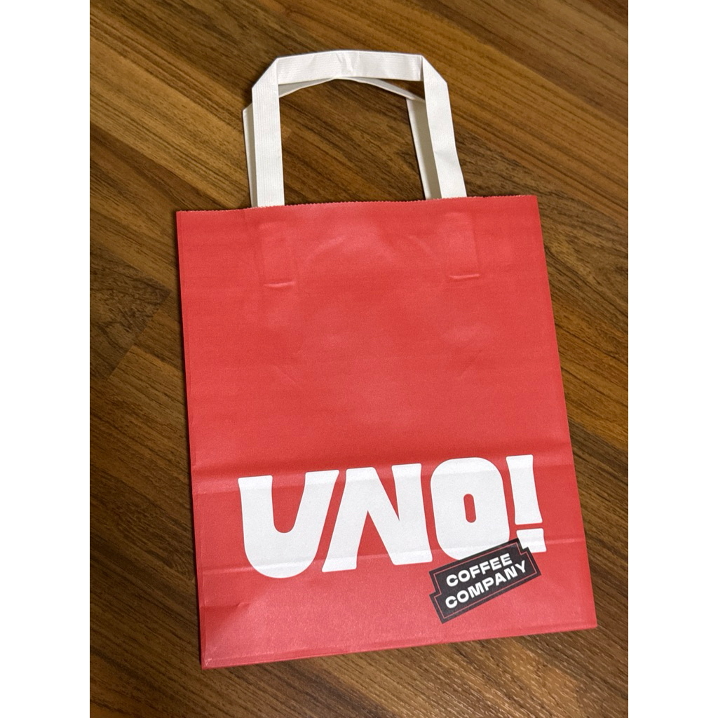 ถุงกระดาษ UNO ร้านกาแฟสุดฮิต ของแท้ 100%