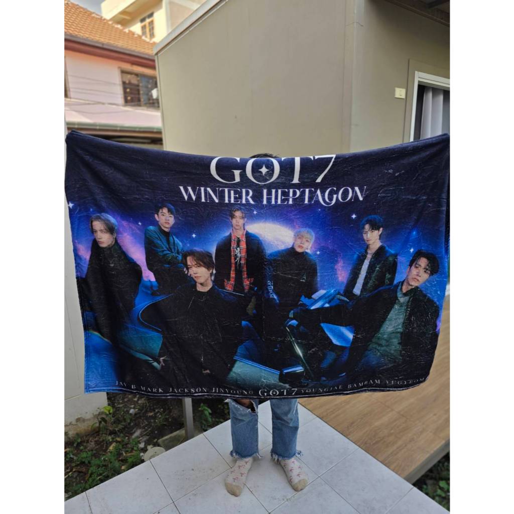 ผ้าห่มขนาด 100*150 ซม. ลายรวม Got7