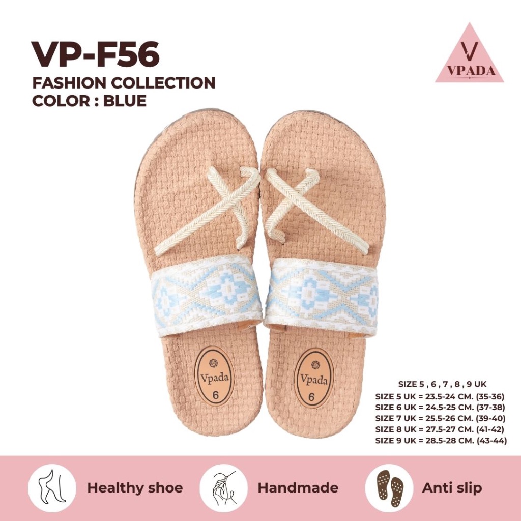 Vpada_sandals_VP-F56 Fashion Collection รองเท้าแตะชายหาดแบน รองเท้าแตะแฟชั่น