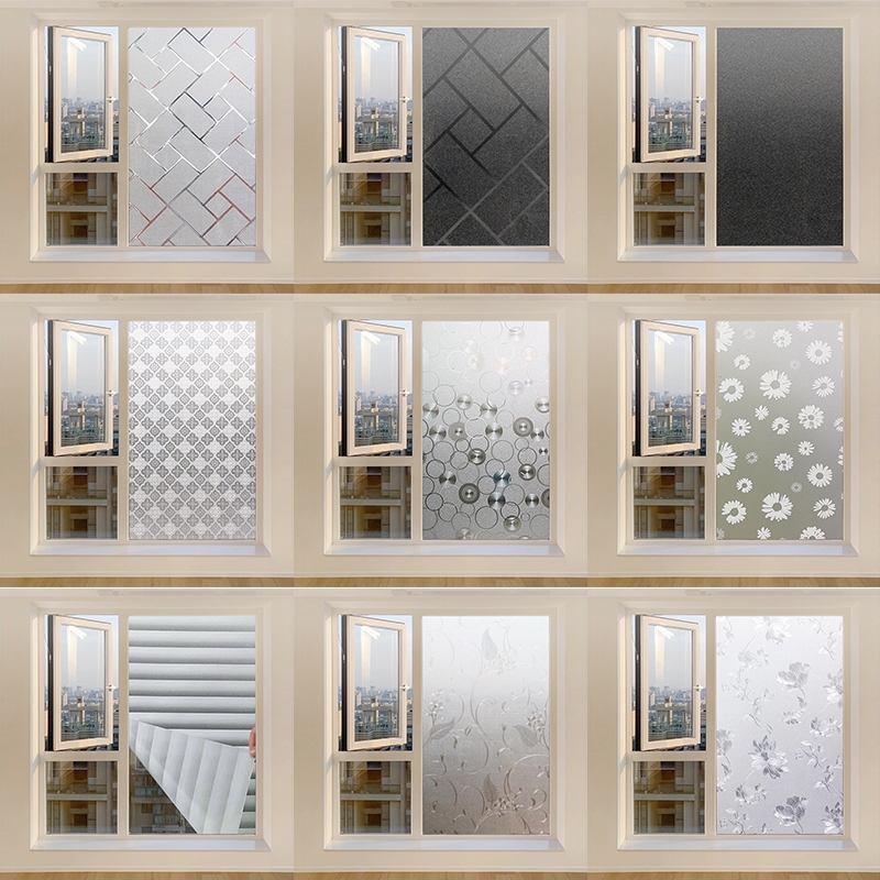 สติกเกอร์ติดกระจก สุญญากาศ ฟิล์มติดกระจกบ้าน ฟิล์มติดกระจก Glass sticker