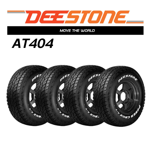 <ติดตั้งฟรี> DEESTONE 265/70 R16 รุ่น AT404 (ตัวหนังสือสีขาว) ปี2025