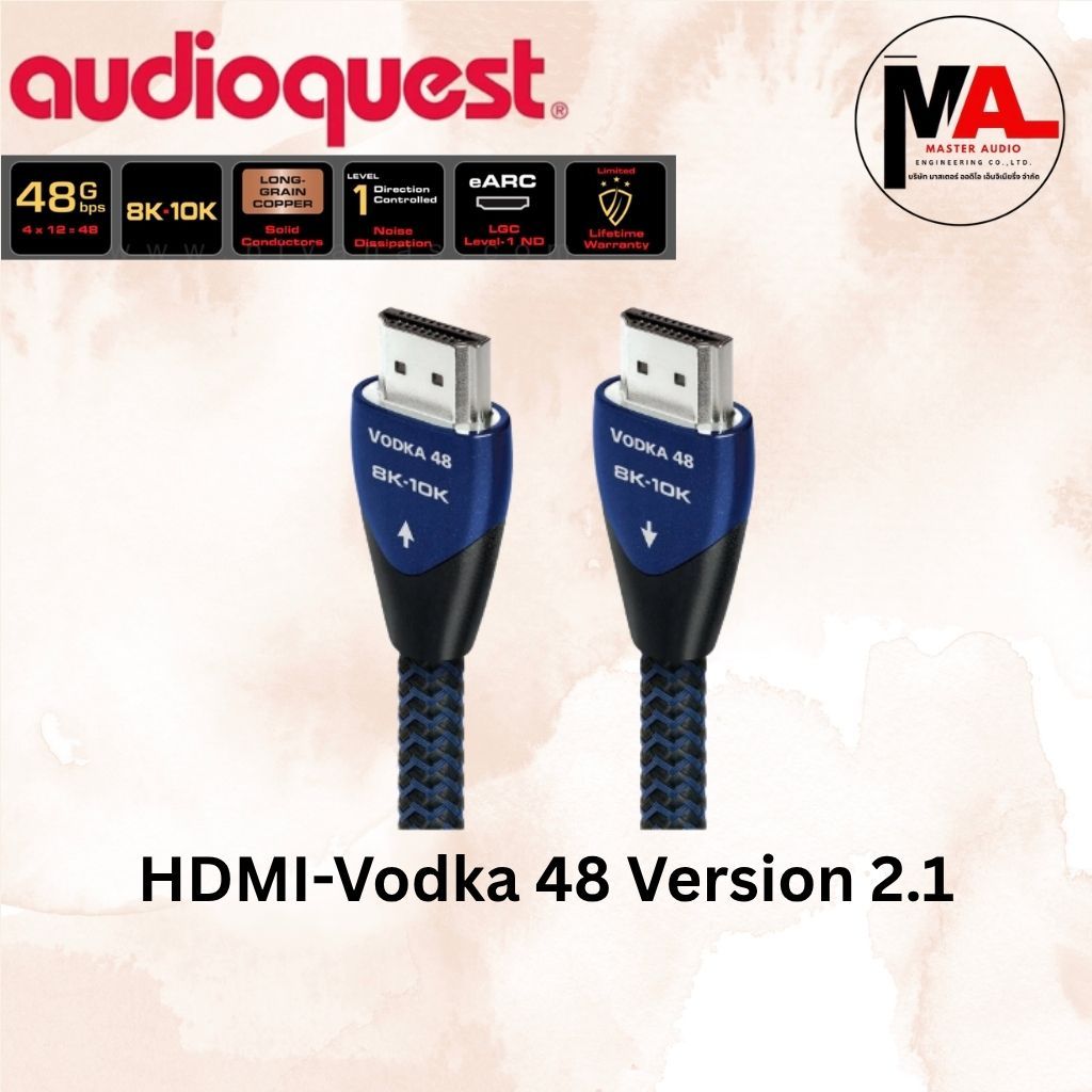 สายสัญญาณ AudioQuest รุ่น HDMI-Vodka 48 Version 2.1
