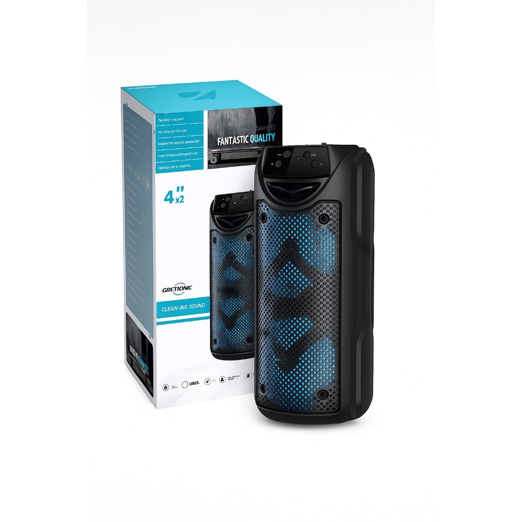 ลำโพงบลูทูธพกพา GTS-1550 เสียงเบสแน่น ไฟ RGB คุ้มค่าทุกกิจกรรม