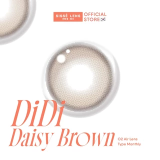 Sisse Lens คอนแทคเลนส์ รายเดือน รุ่น DiDi Daisy Brown 1 คู่ : O2 Air Lens
