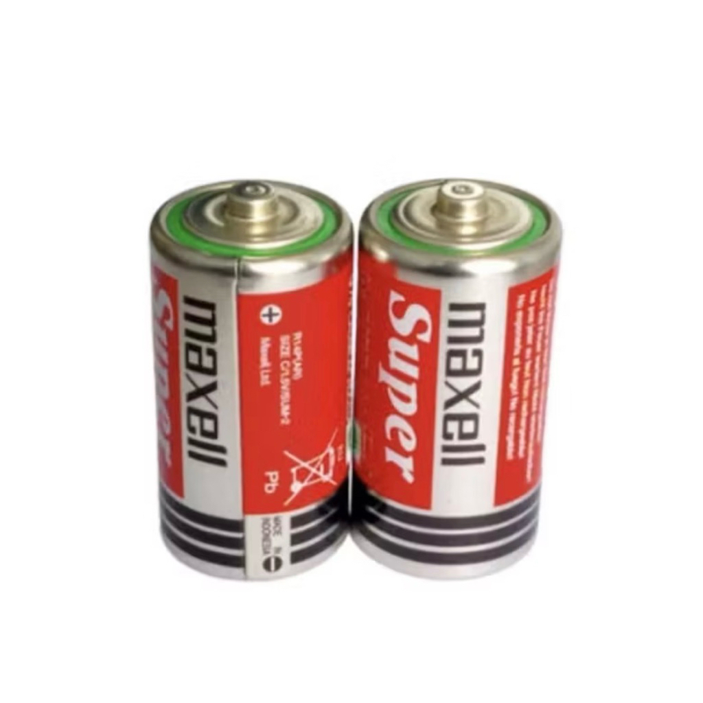 ถ่านMaxell Super size C 1.5V แพค2ก้อน ของแท้