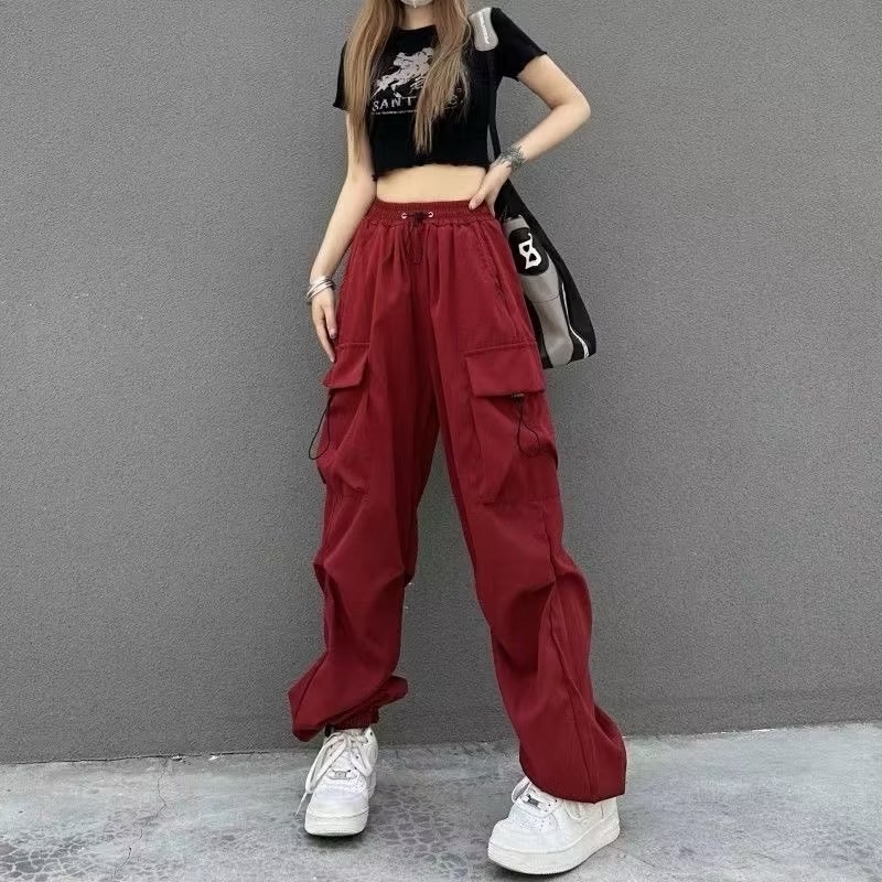 พร้อมส่ง S-8XL กางเกงคาร์โก้ 6 สี ทรงหลวมอเมริกันสไตล์ คาร์โก้ unisex ผ้านิ่มไม่หยาบไม่แข็ง ผ้าดีใส่สบายม๊ากกก - รูปที่ 7