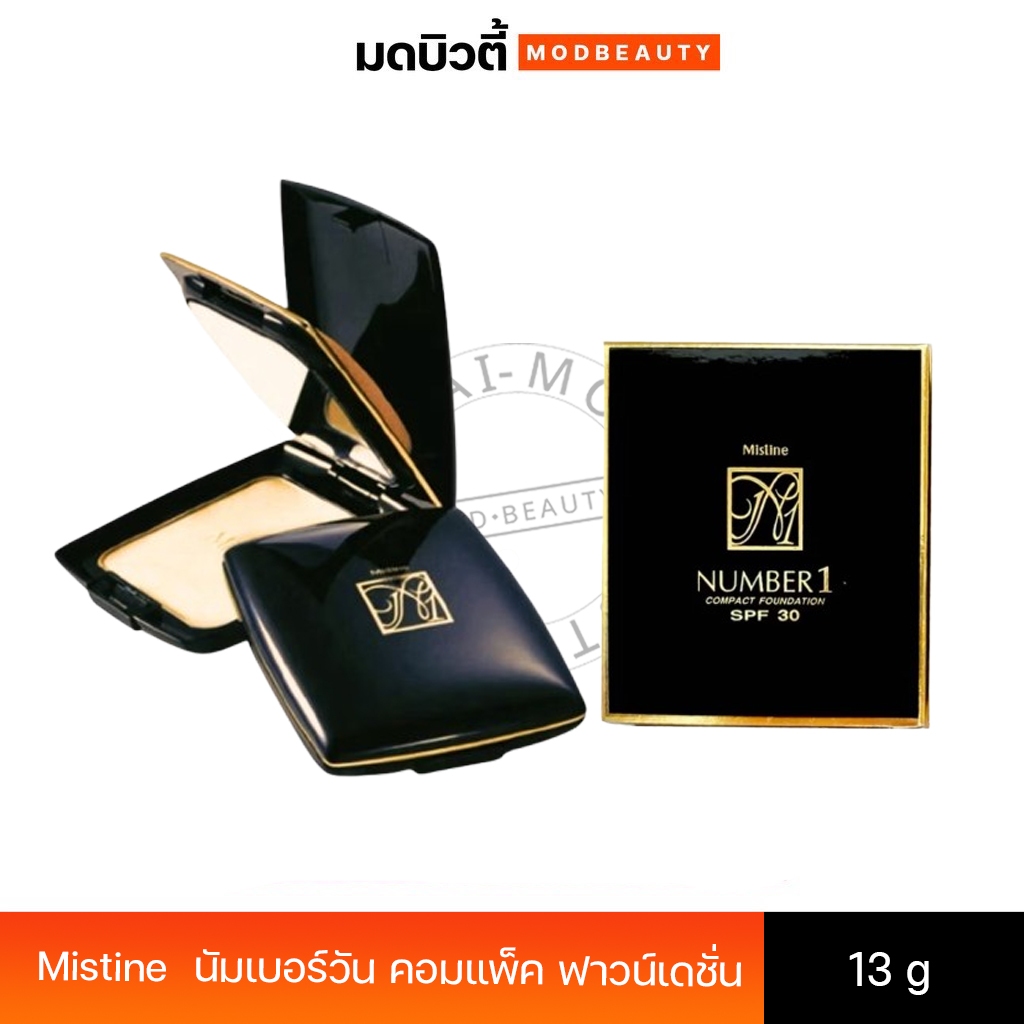 แป้งมิสทิสนัมเบอร์วันMistine Number 1 Compact Foundation SPF30 (13g.) แป้งมิสทีน นัมเบอร์ วัน คอมแพ็ค
