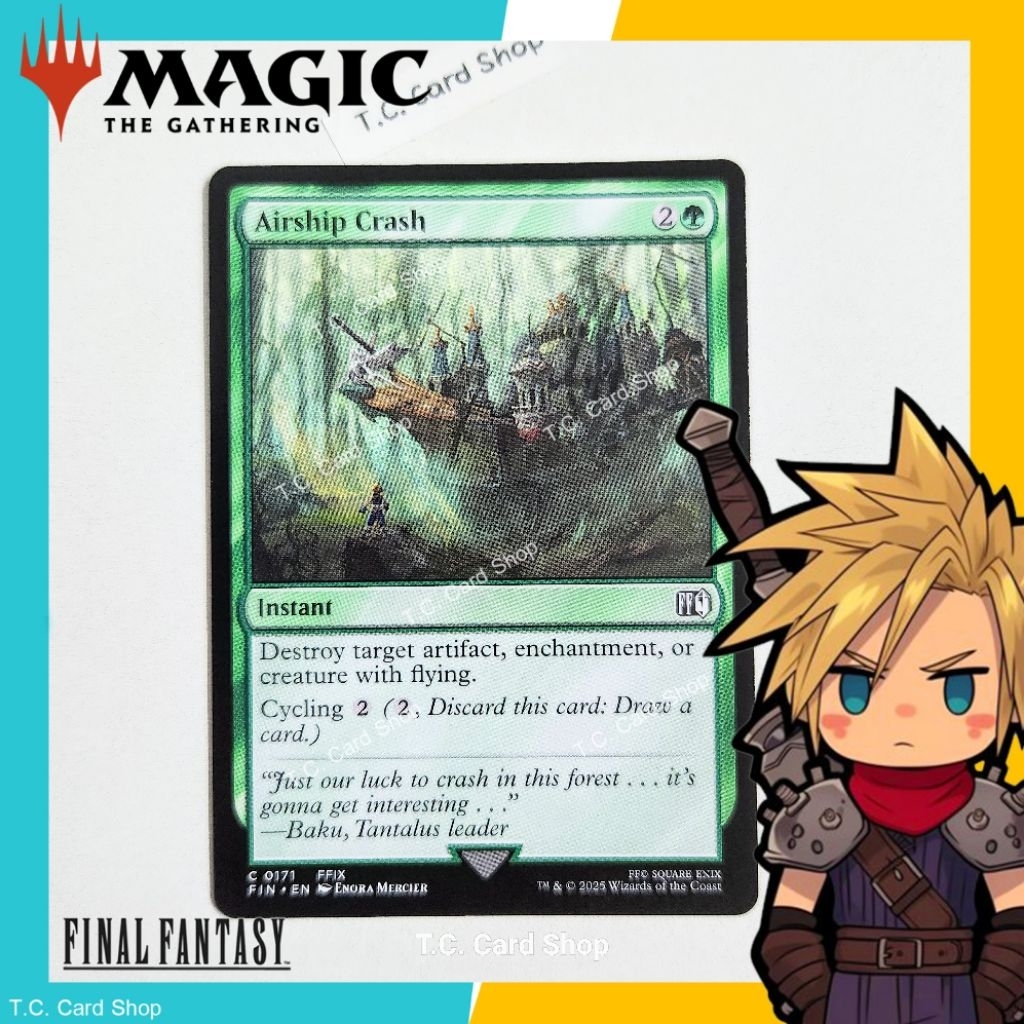 Airship Crash- C0171 - Final Fantasy - Magic the Gathering (MTG)