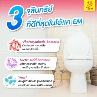 โอ้!เค EM จุลินทรีย์บำบัดน้ำเสีย กำจัดกลิ่นเหม็น ปรับสภาพน้ำ กลิ่นเหม็นคอกสัตว์ OK อีเอ็ม 1000ml.