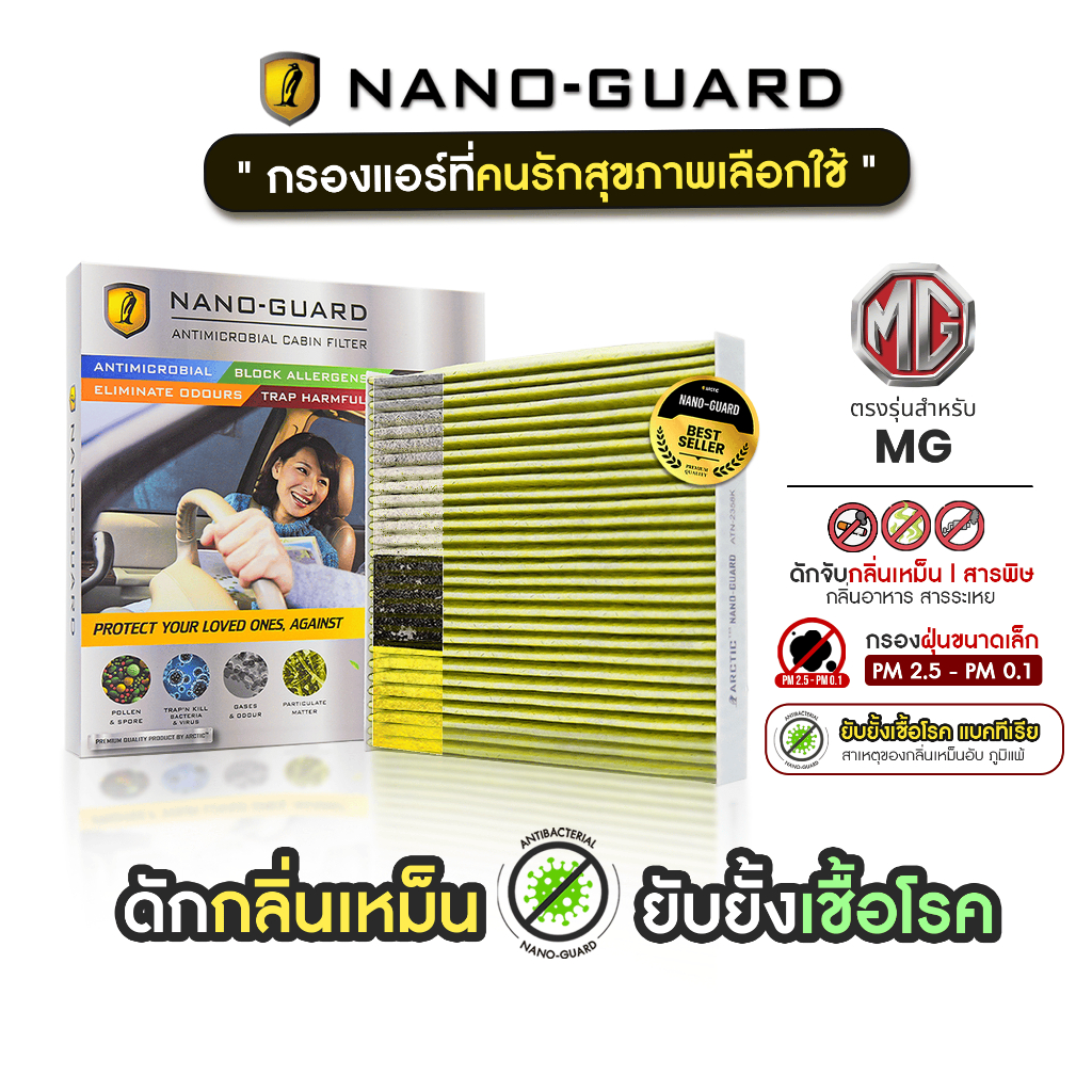 กรองแอร์ ARCTIC รุ่น Nano-Guard สำหรับ MG (เลือกรุ่นด้านใน)