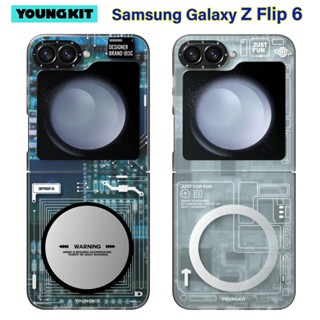 YOUNGKIT แท้💯% เคสแม่เหล็ก Samsung Z Flip 6 / Flip6 เคสลายแผ…