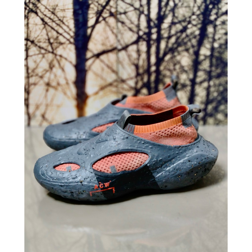 A COLD WALL Dark Grey Tangerine Tango sneakers