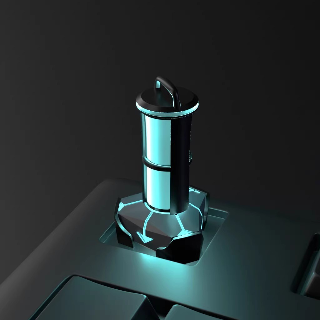 Spike คีย์แคป วาโล valorant Spike keycap 3D อย่างเท่มีไฟลอด
