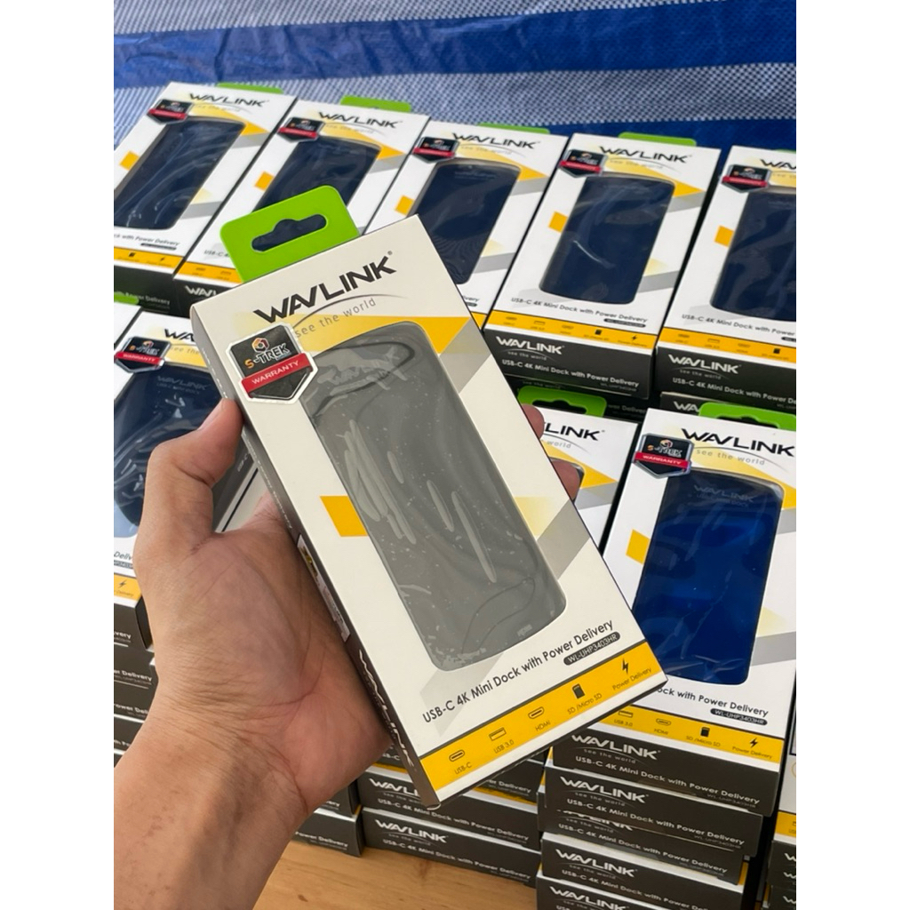 Wavlink USB-C 4K Mini Dock ตัวแปลง Type-C รองรับ HDMI / USB 3.0 / SD / PD รุ่น WL-UHP3403H1