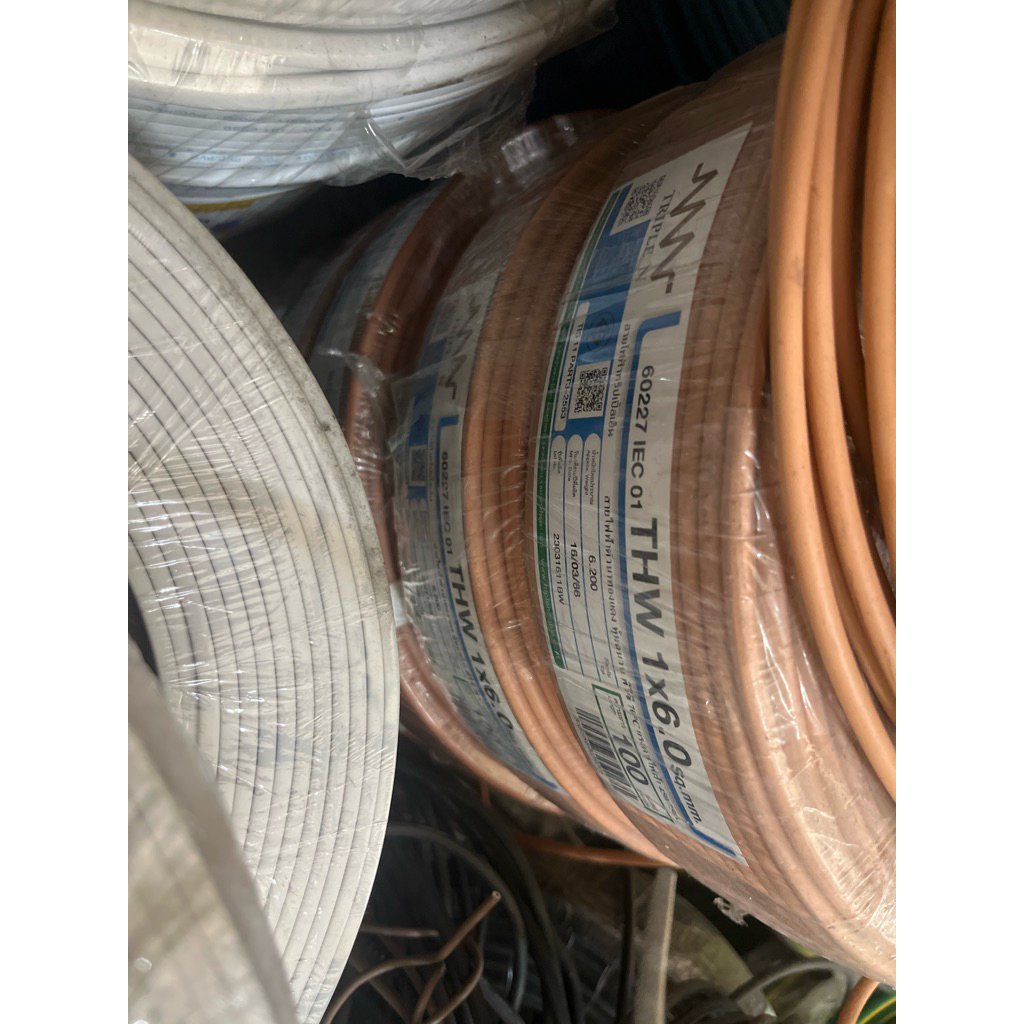 สาย THW 1x6sqmm. สายแกนเดียว