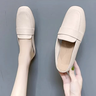 FBAShop ใหม่ล่าสุด รองเท้าคัทชูเปิดส้นแฟชั่นผู้หญิง ทำจากยาง นิ่ม ใส่สบาย ทำความสะอาด ดูแลได้ง่าย ราคาสบายกระเป๋า