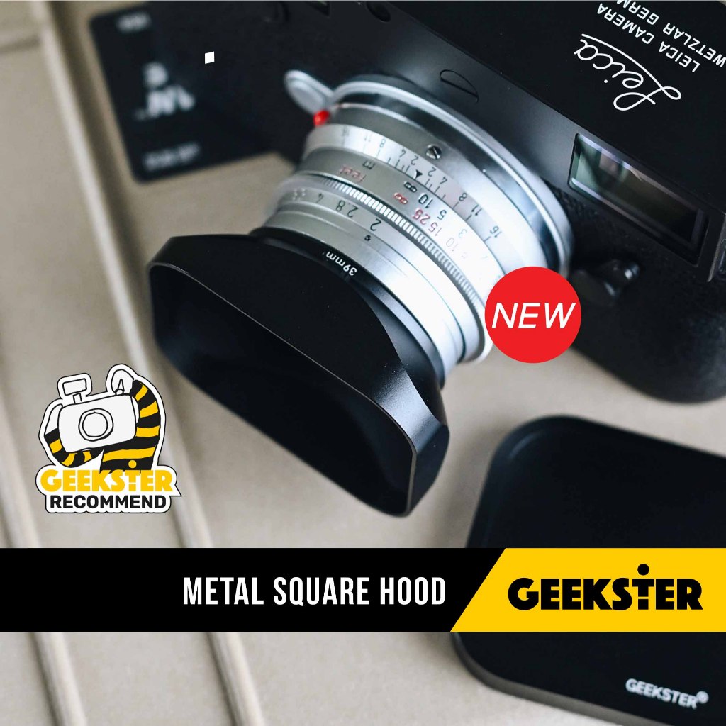 Lens Hood ทรง สี่เหลี่ยม โลหะ หลายขนาด ( ฮู้ด เหลี่ยม Geekster Square 37mm 39mm 40.5mm 43mm 46mm 49mm 52mm 58 62 67 mm )