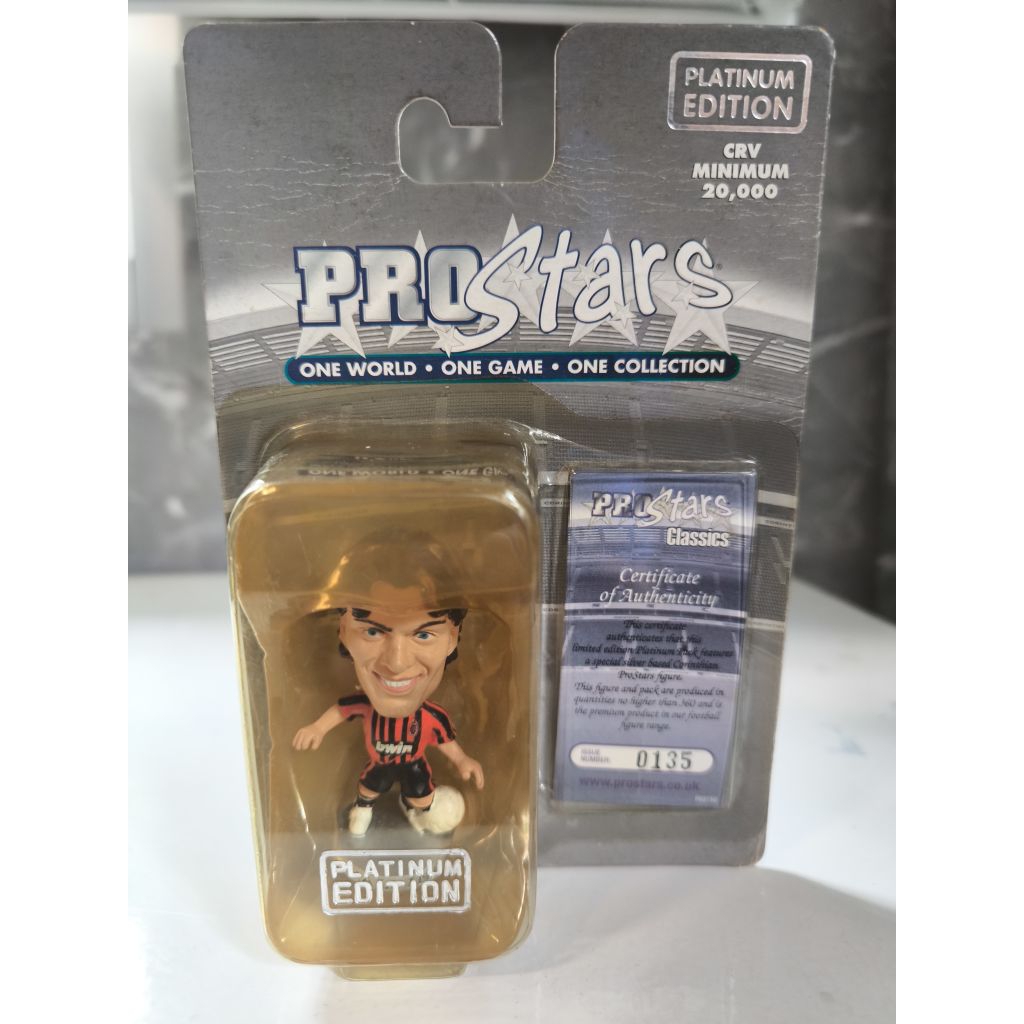 โมเดลนักฟุตบอล เปาโล มัลดินี่ โปรสตาร์แพลตตินั่มเอซี มิลาน Paolo Maldini Prostars Plattinum Ac Milan