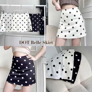Belle Skirt Pants(กระโปรงเอวสูงรอบตัว)มีกางเกงด้านใน ผ้าเปเป้ xs-2xl