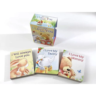พร้อมส่ง Box set Baby first I love you หนังสืออ่านภาษาอังกฤษสำหรับเด็ก หนังสืออ่านก่อนนอน บอร์ดบุค Box set Popup(017148)