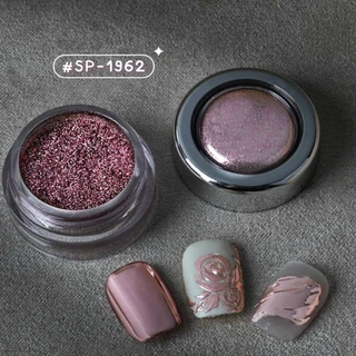 รวมหลายตัวเลือก SULLMAR ผงขัดเล็บกระจก แบบกระปุก 0.5g. ผงโครม Nail Mirror Powder