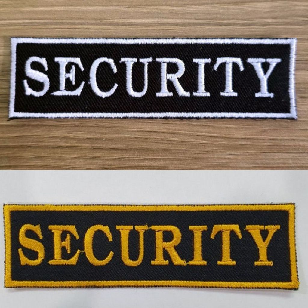 ป้ายผ้า SECURITY ชุดพนักงานรักษาความปลอดภัย