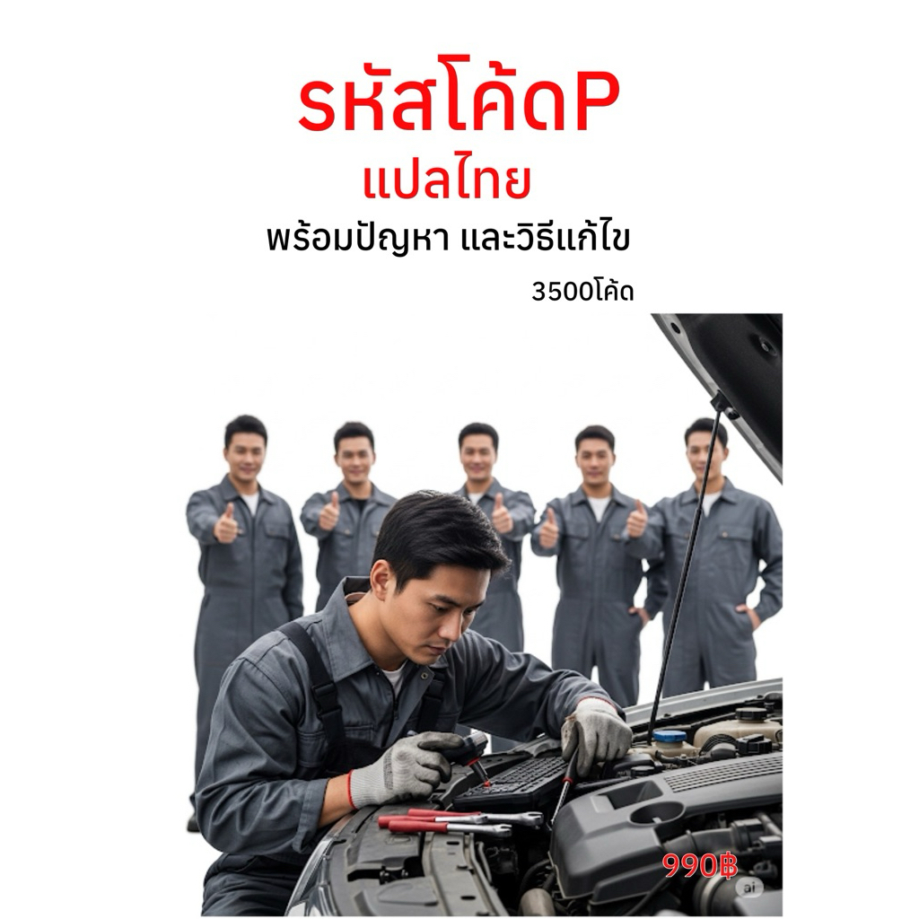หนังสือรหัสโค้ดPแปลไทยพร้อมปัญหาและวิธีการแก้ไข