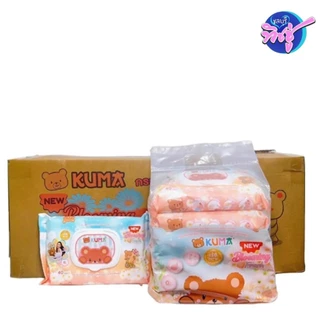 [แพค] Kuma คุมะ กระดาษทิชชู่เปียก กลิ่น blooming fresh บลูมมิ่ง เฟรช ห่อ40แผ่น แพค6ห่อ