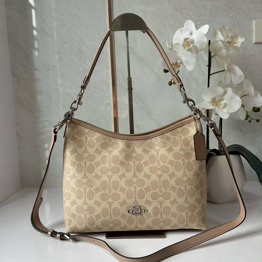 Coach CV975 Laurel Shoulder Bag In Signature Canvas